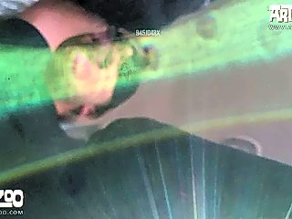 Teen sucks dog